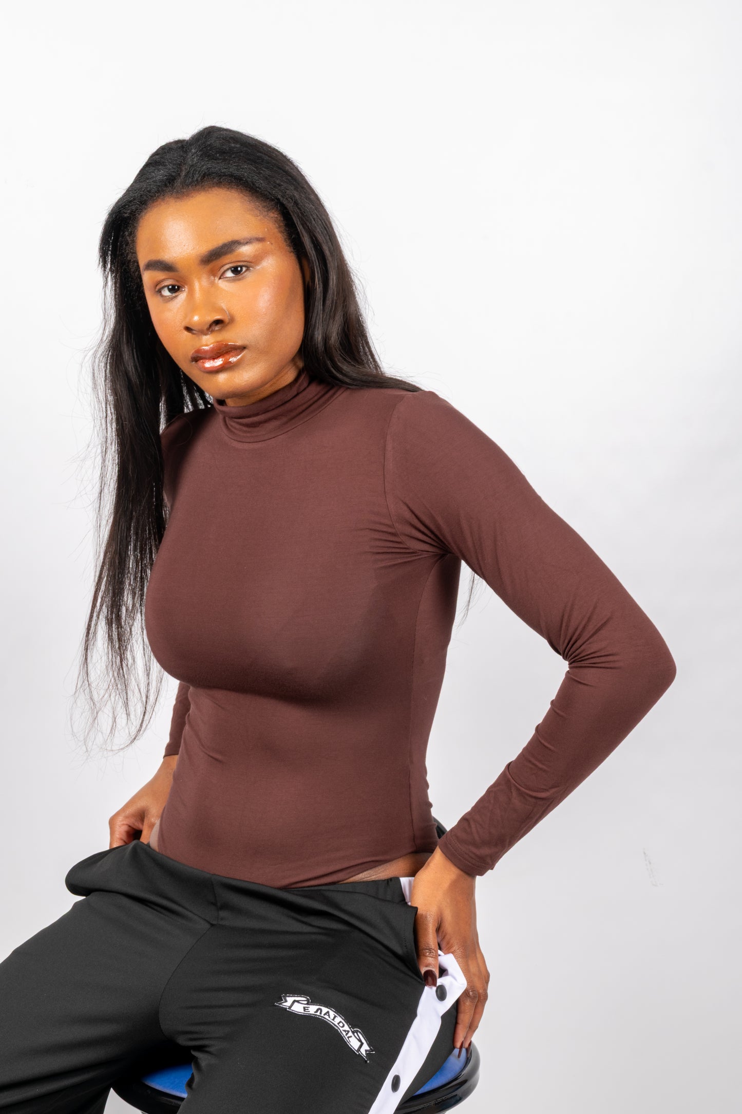 Body de Mujer con Cuello Alto – Manga Larga