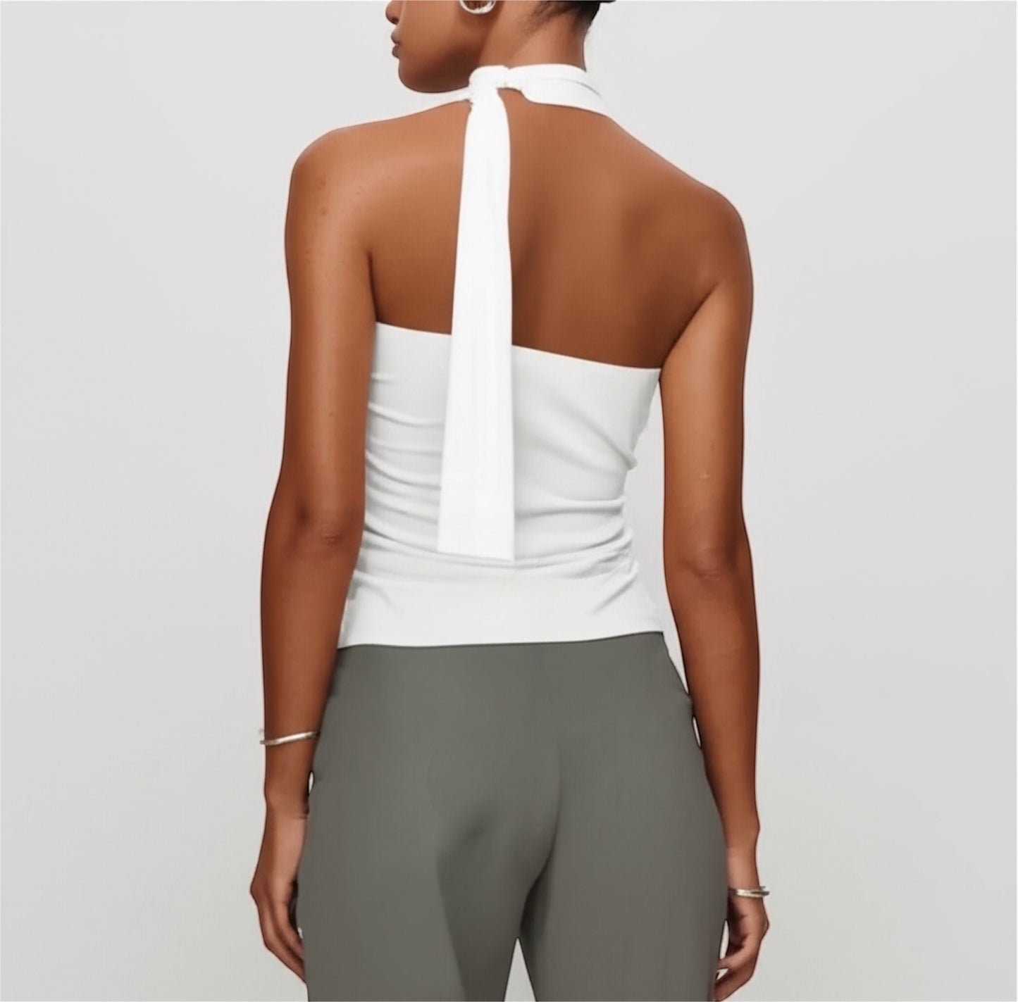 Top Halter con Lazo Ajustable
