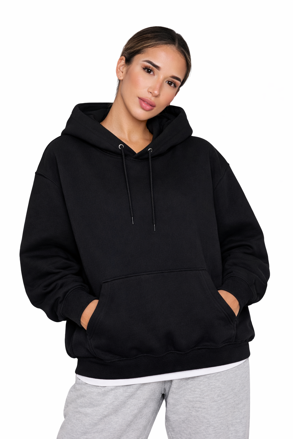 Sudadera Hoodie Oversize Negra