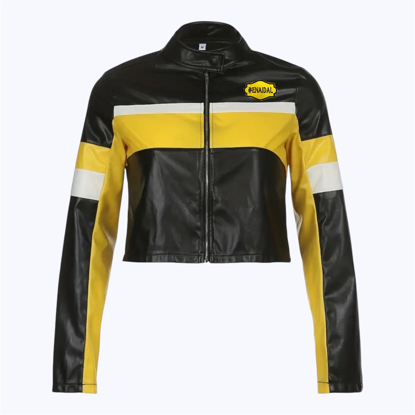 Chaqueta Corta para Mujer con
Cuello Alto