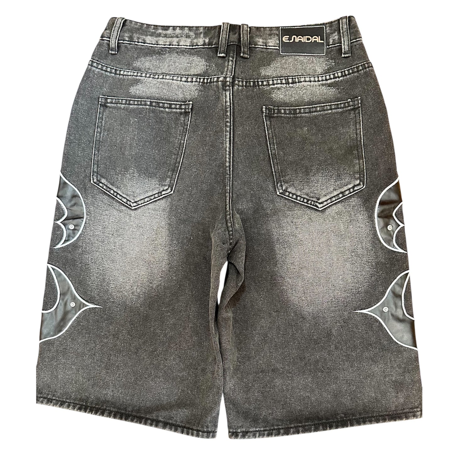 Denim Oversize High-Street – Short Unisex con Tachuelas