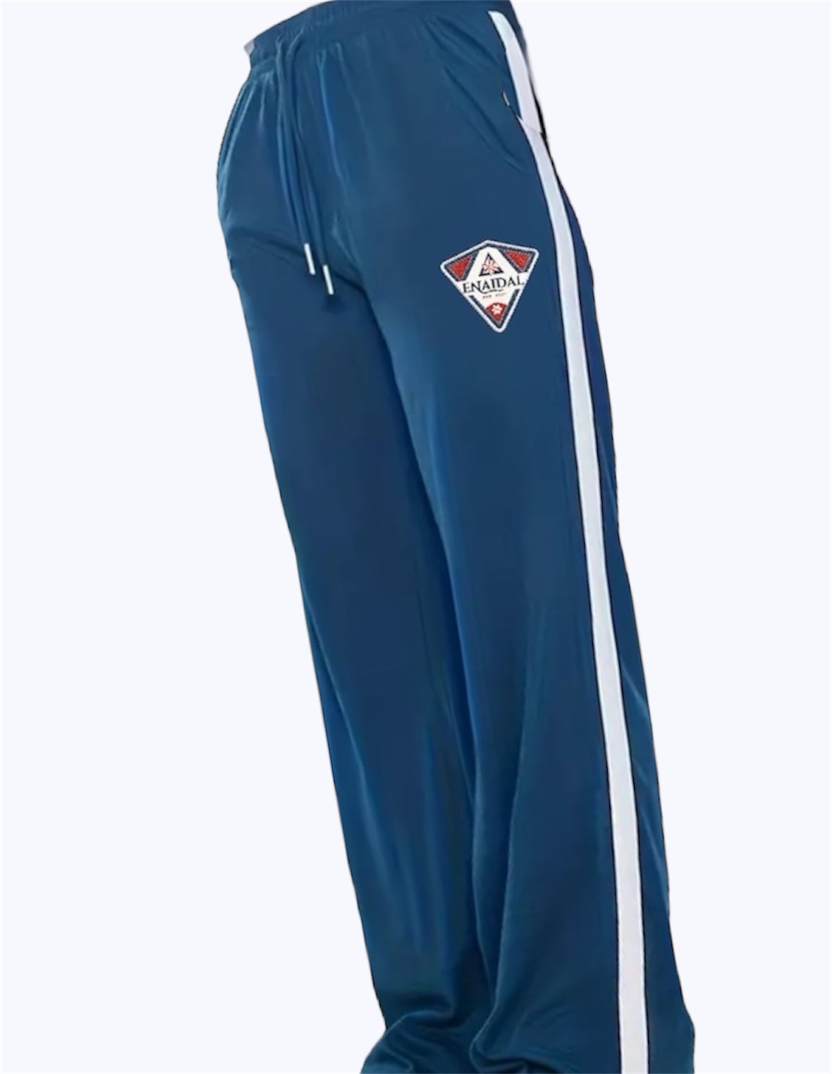 Pantalones de Mujer con Rayas Laterales y Cordón – Estilo Casual