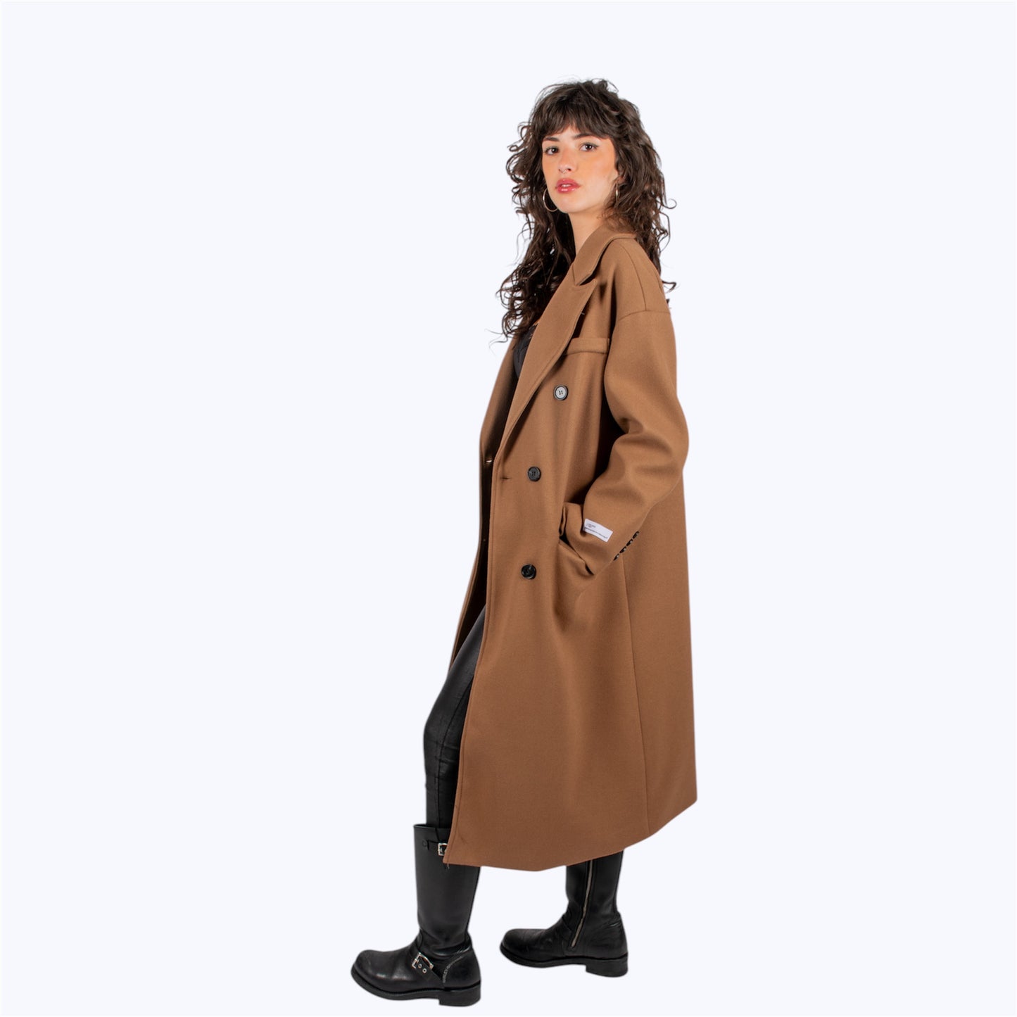 Manteau long et doux pour femme