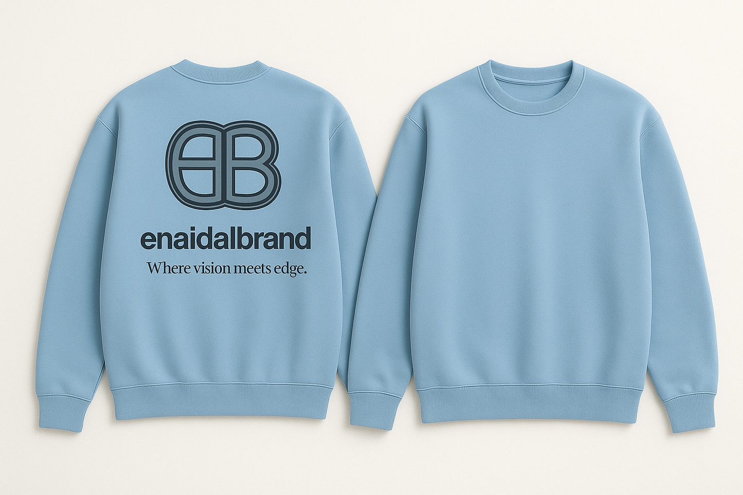 Sudadera Oversize EB - Azul Claro (Premium)