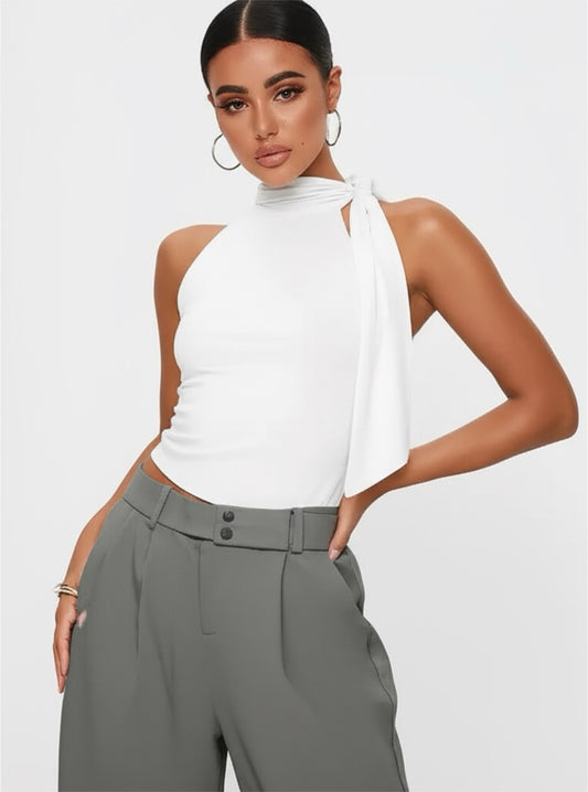 Top Halter con Lazo Ajustable