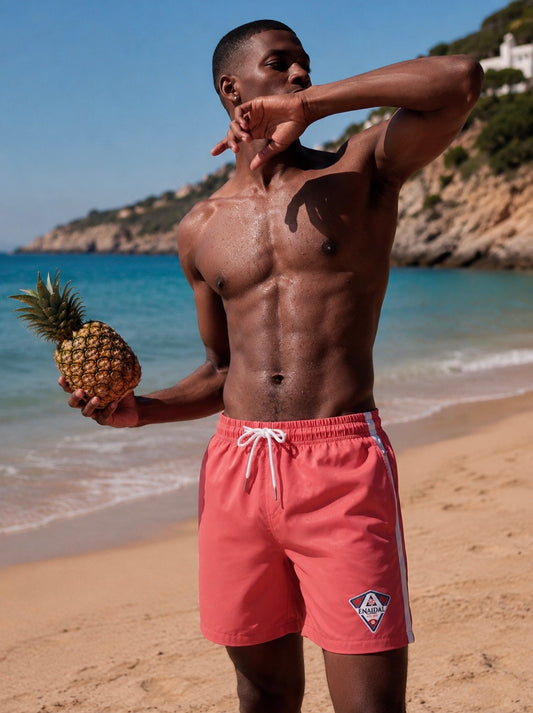 Bañador coral relaxed fit