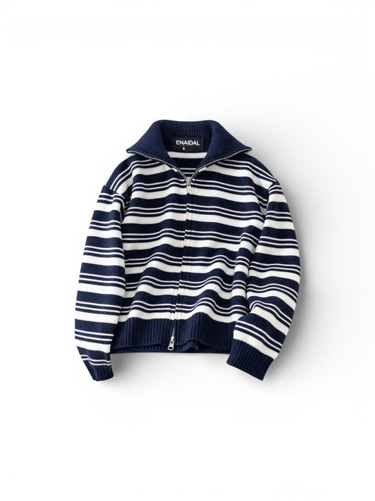 Punto Unisex ENAIDAL Rayado con Cremallera