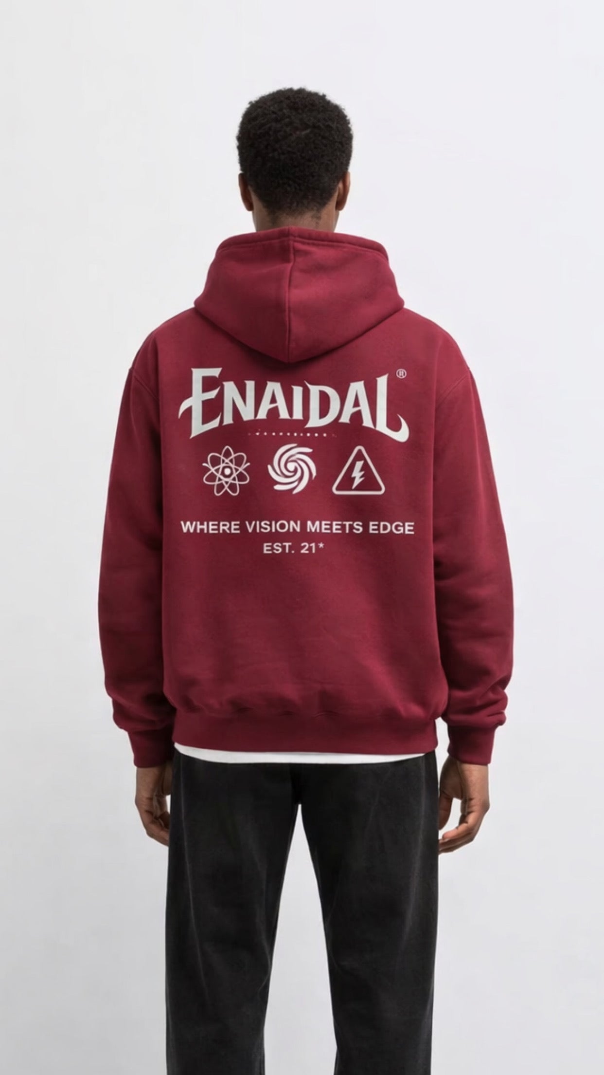 Sudadera con Capucha "Vision Meets Edge"