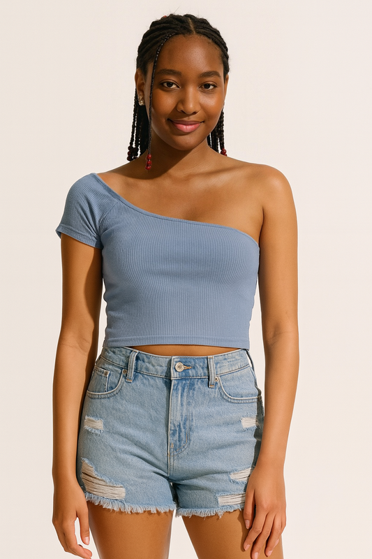 Short Vaquero Desgastado Mujer