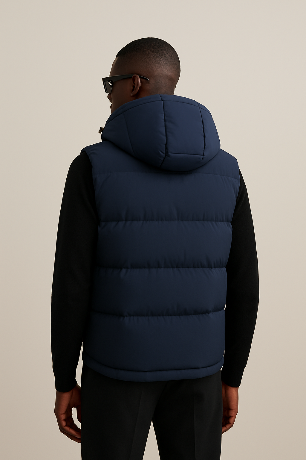 Chaleco acolchado con capucha