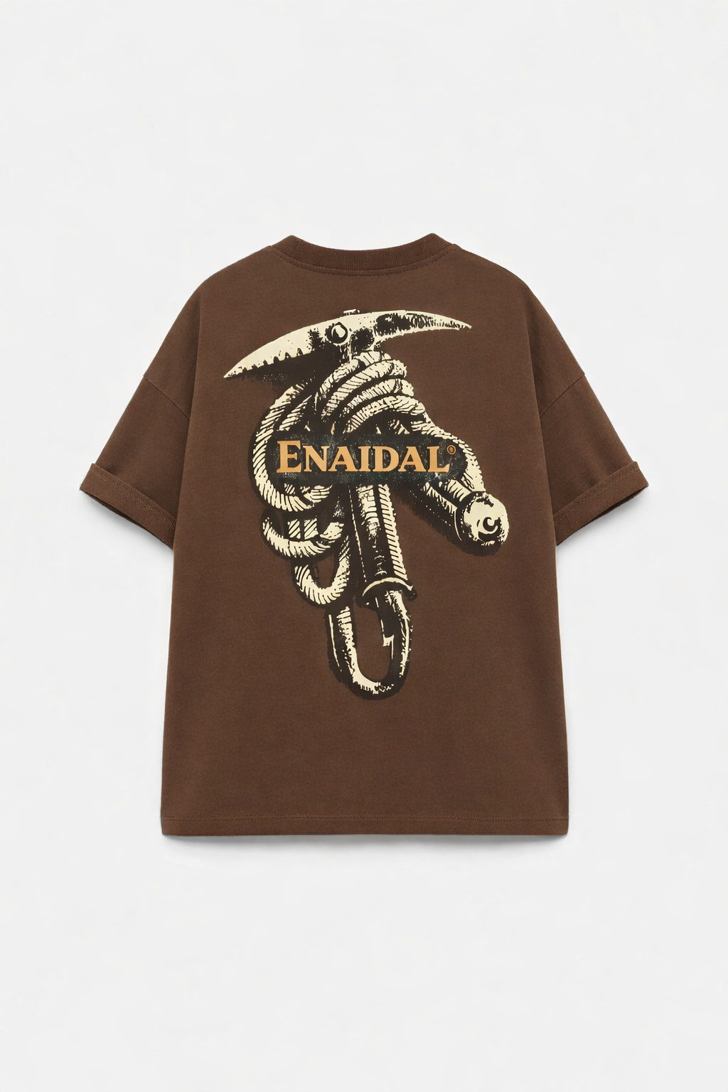 Camiseta oversize con estampado trasero