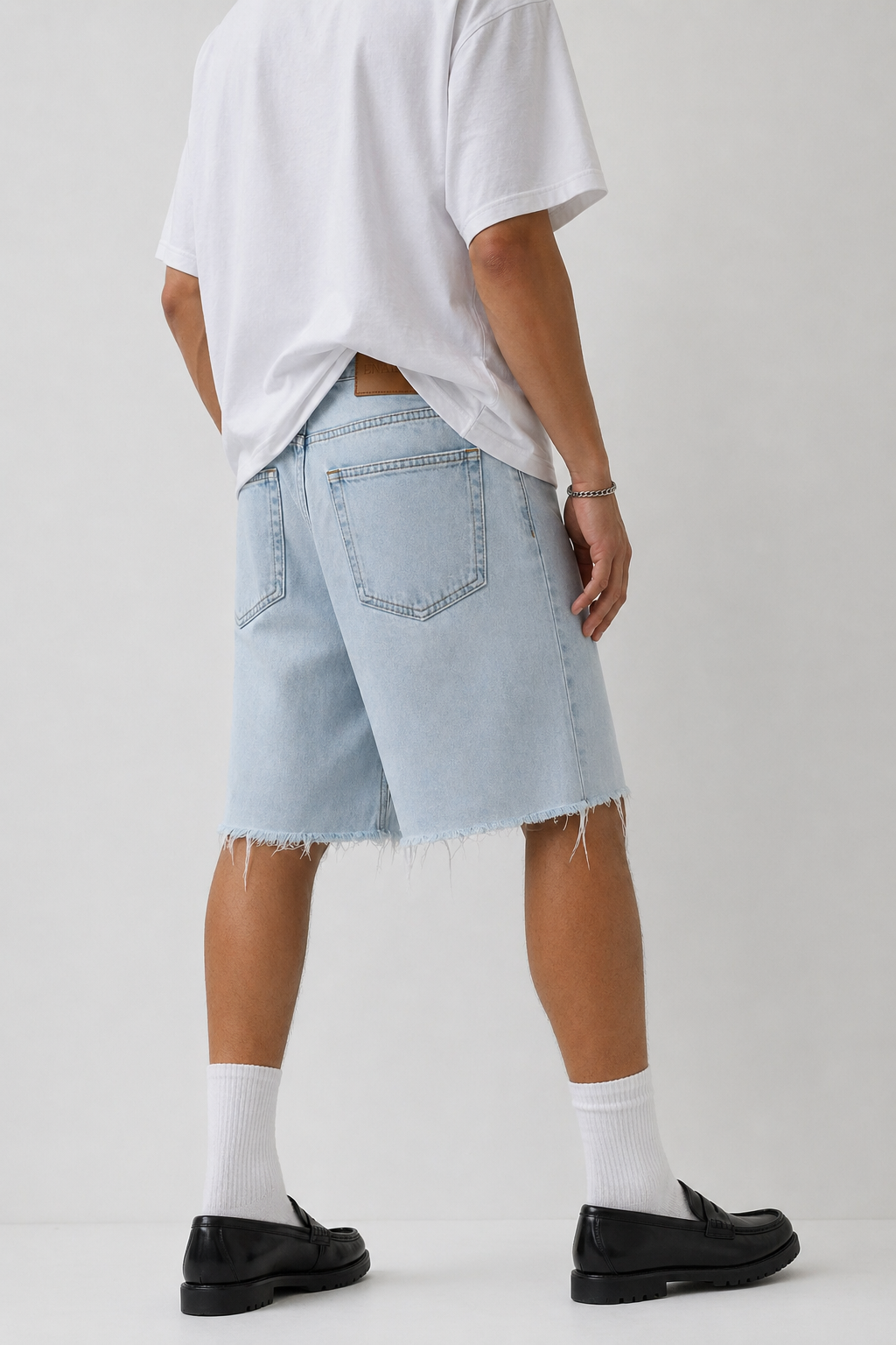 BERMUDA DENIM RIPPED TRF