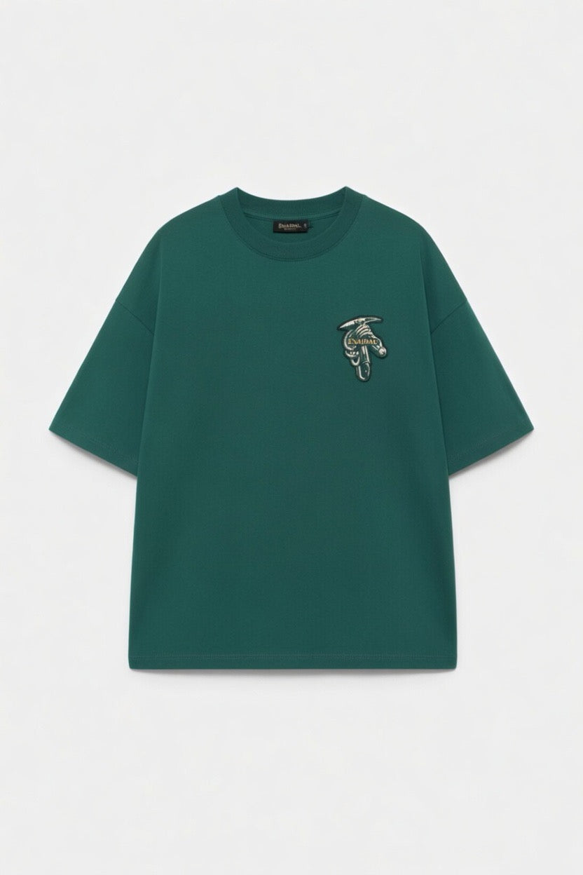 Camiseta oversize con estampado trasero