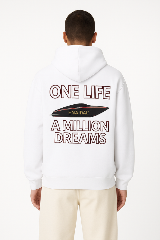 Sudadera unisex con capucha - One Life, A
Million Dreams
