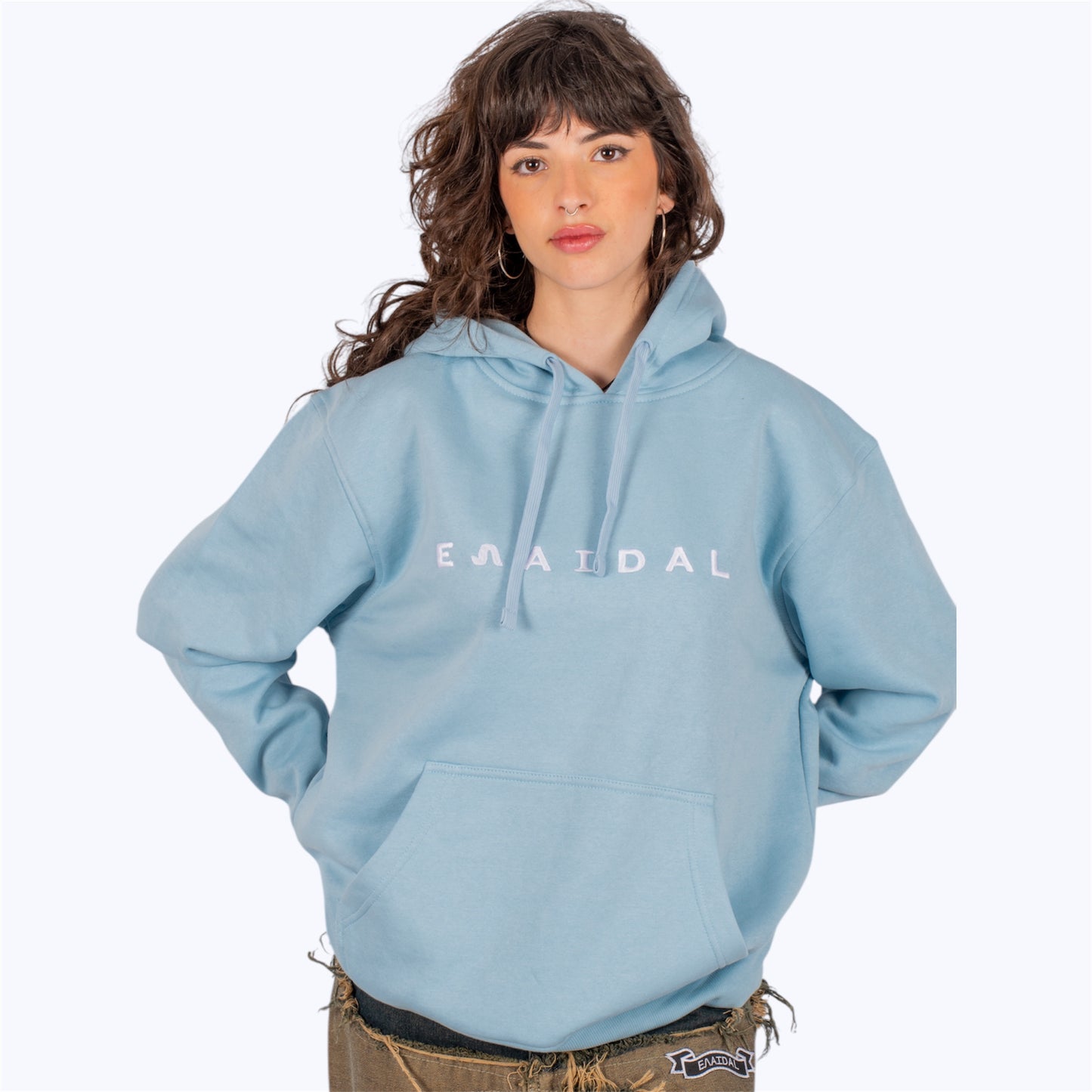 Sudadera con capucha de cordón ajuste a tono (unisex)