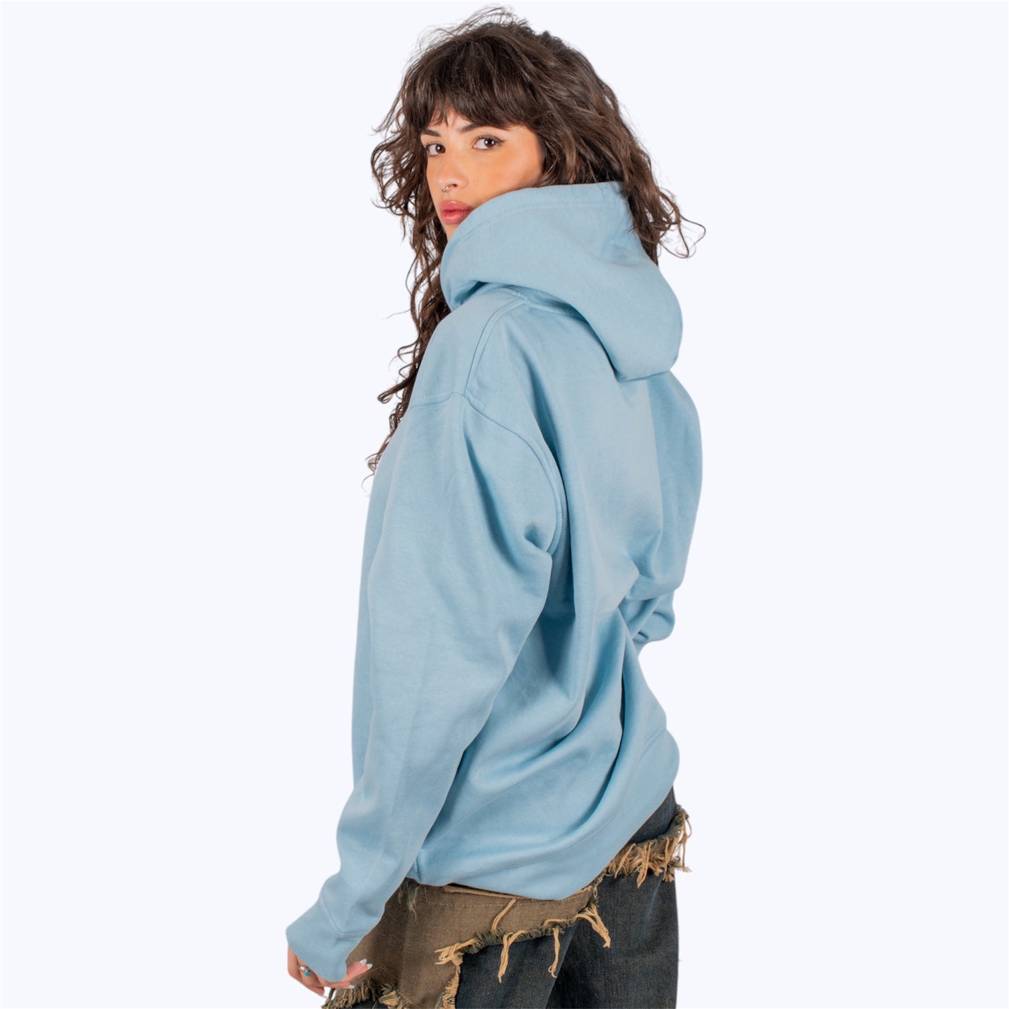 Sudadera con capucha de cordón ajuste a tono (unisex)